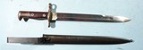 EARLY SPRINGFIELD KRAG U.S. MODEL 1892 BAYONET DATED 1898 W/ SCABBARD. - 5 of 5
