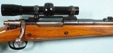 BELGIAN BROWNING 32494- FN MAUSER MAGNUM BOLT ACTION .458 WIN. MAG. CAL. RIFLE MFG. 1970 WITH LEUPOLD M8 CROSSHAIR 2.5X SCOPE. - 3 of 9