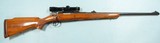 BELGIAN BROWNING 32494- FN MAUSER MAGNUM BOLT ACTION .458 WIN. MAG. CAL. RIFLE MFG. 1970 WITH LEUPOLD M8 CROSSHAIR 2.5X SCOPE.