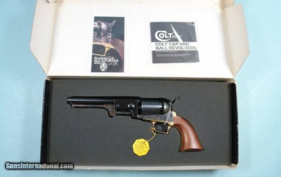 32561-COLT AUTHENTIC SERIES BLACK POWDER 1ST MODEL DRAGOON PERCUSSION REVOLVER W/ORIGINAL BOX AND OWNER’S MANUAL.