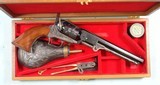 32684-NEW UNFIRED CASED COLT BLACK POWDER 2ND GEN. 2ND. MODEL 1851 NAVY REVOLVER MFG. 1973. - 5 of 12