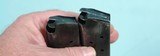 31947- U.S. 1950 OFFICERS LEATHER MODEL 1911A1 1911-A1 DOUBLE MAGAZINE POUCH WITH TWO MAGAZINES. - 6 of 6