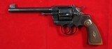 32583-EARLY COLT OFFICERS MODEL .38 SPL. CAL. 6” REVOLVER MFG.1914. - 1 of 8