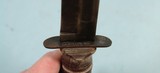32656-WW2 WWI U.S. MARINE CORPS USMC CAMILLUS K-BAR KBAR FIGHTING KNIFE AND SCABBARD. - 4 of 10