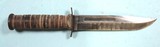 32656-WW2 WWI U.S. MARINE CORPS USMC CAMILLUS K-BAR KBAR FIGHTING KNIFE AND SCABBARD. - 5 of 10