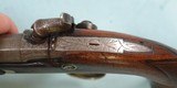 32673-BRITISH BIRMINGHAM SILVER MOUNTED DERINGER STYLE PERCUSSION BELT PISTOL SIGNED VAN WART & SON & CO. CA. 1840’S-50’s. - 6 of 9