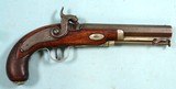 32673-BRITISH BIRMINGHAM SILVER MOUNTED DERINGER STYLE PERCUSSION BELT PISTOL SIGNED VAN WART & SON & CO. CA. 1840’S-50’s.