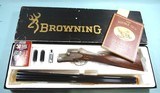 32660- RARE BROWNING SLE SIDELOCK EJECTOR BSS or B-SS GAME SCENE FACTORY ENGRAVED MODEL 12 GAUGE SIDE BY SIDE 26