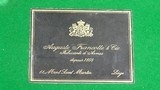 1970 CASED AUGUSTE FRANCOTTE & CIE (BELGIUM) BEST GRADE FACTORY ENGRAVED GAME SCENE SIDELOCK SLE EJECTOR 12 GAUGE SIDE BY SIDE 28