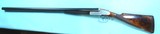 1970 CASED AUGUSTE FRANCOTTE & CIE (BELGIUM) BEST GRADE FACTORY ENGRAVED GAME SCENE SIDELOCK SLE EJECTOR 12 GAUGE SIDE BY SIDE 28