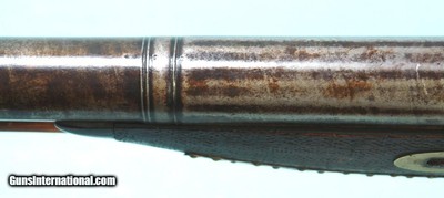 32429-IRISH PERCUSSION 10 BORE DAMASCUS SINGLE FOWLER SIGNED TUMBLTY W/ORNATE AFRICAN DECORATION CIRCA MID TO LATE 1800’S. - Image 8 of 11
