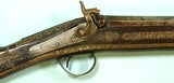 32429-IRISH PERCUSSION 10 BORE DAMASCUS SINGLE FOWLER SIGNED TUMBLTY W/ORNATE AFRICAN DECORATION CIRCA MID TO LATE 1800’S. - 3 of 11