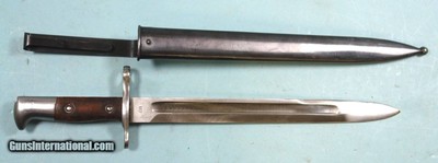 32816- SPRINGFIELD KRAG U.S. MODEL 1892 BAYONET AND SCABBARD.