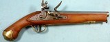 32734- REPRO DIXIE GUNWORKS ULTRA-HI (JAPAN) COPY OF BRITISH TOWER FLINTLOCK .69 CALIBER PISTOL, CA. 1970.