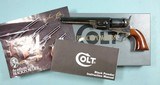 32559-COLT SIGNATURE SERIES BLACK POWDER 1851 NAVY PERCUSSION REVOLVER W/ORIGINAL BOX AND MANUAL.