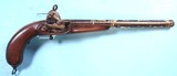 32719-ORNATLY GOLD DECORATED PERSIAN MIQUELET LOCK HOLSTER PISTOL CIRCA EARLY 1700’S.
