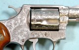 32830- EARLY SMITH & WESSON MODEL 60 STAINLESS PINNED BARREL ENGRAVED .38 SPECIAL 2
