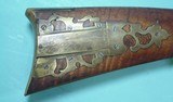 32692-EXCEPTIONAL HACKER MARTIN VIRGINIA CURLY MAPLE SILVER MOUNTED FLINTLOCK LONG RIFLE. - 6 of 12