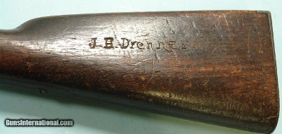 32433- INSCRIBED MEXICAN WAR-CIVIL WAR HARPERS FERRY U.S. MODEL 1842 PERCUSSION MUSKET. - Image 6 of 6
