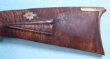 32693-EXCEPTIONAL HACKER MARTIN VIRGINIA CURLEY MAPLE SILVER MOUNTED KENTUCKY FLINTLOCK LONGRIFLE. - 11 of 12