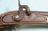32703 SILVER MOUNTED OHIO PERCUSSION HALF STOCK KENTUCKY RIFLE SIGNED L. BROWN CIRCA 1840-50. - 7 of 14