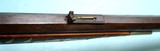 32703 SILVER MOUNTED OHIO PERCUSSION HALF STOCK KENTUCKY RIFLE SIGNED L. BROWN CIRCA 1840-50. - 14 of 14