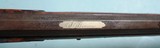 32703 SILVER MOUNTED OHIO PERCUSSION HALF STOCK KENTUCKY RIFLE SIGNED L. BROWN CIRCA 1840-50. - 10 of 14