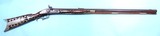 32703 SILVER MOUNTED OHIO PERCUSSION HALF STOCK KENTUCKY RIFLE SIGNED L. BROWN CIRCA 1840-50.