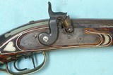 32703 SILVER MOUNTED OHIO PERCUSSION HALF STOCK KENTUCKY RIFLE SIGNED L. BROWN CIRCA 1840-50. - 3 of 14