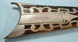 32703 SILVER MOUNTED OHIO PERCUSSION HALF STOCK KENTUCKY RIFLE SIGNED L. BROWN CIRCA 1840-50. - 8 of 14