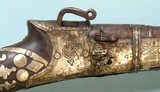32562- INDO-ARAB SILVER MOUNTED MATCHLOCK MUSKET JEZAIL STYLE CIRCA LATE 1700’S. - 3 of 10