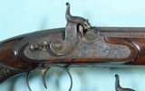 32902 CASED PAIR OF PERCUSSION OFFICERS PISTOLS BY HAMBERGER & CO. OF LONDON, INDENTIFIED TO AN OFFICER OF THE FIRST LIFE GUARDS, CIRCA 1845-55. - 5 of 16
