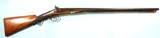32713-THOMAS TYRER, RICHMOND, VIRGINIA CIVIL WAR PERCUSSION DAMASCUS 16 GA. SIDE X SIDE SHOTGUN CIRCA 1850’S. - 1 of 11
