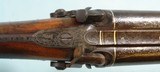 32713-THOMAS TYRER, RICHMOND, VIRGINIA CIVIL WAR PERCUSSION DAMASCUS 16 GA. SIDE X SIDE SHOTGUN CIRCA 1850’S. - 8 of 11