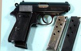 32850- WALTHER INTERARMS PPK /S PPK/2 SEMI-AUTO .380 ACP CAL. PISTOL W/ 2 EXTRA MAGS & CASE. - 1 of 4