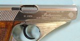 32855- INTERARMS GERMAN MAUSER-WERKE MODEL HSC NICKEL .380 CAL. SEMI-AUTO PISTOL CIRCA 1984 NEW IN BOX W/MANUAL, TEST TARGET & EXTRA MAG. - 4 of 5