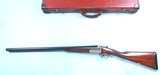 32863- E. J. CHURCHILL LONDON BEST QUALITY XXV BOXLOCK EJECTOR 12 GA.-2 3/4’ DOUBLE SHOTGUN MFG. 1962 IN ORIG. LUGGAGE LABELED CASE. - 2 of 12