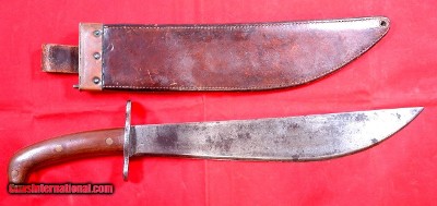 32733- SPRINGFIELD U.S. MODEL 1909 BOLO KNIFE & SCABBARD.