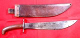 32733- SPRINGFIELD U.S. MODEL 1909 BOLO KNIFE & SCABBARD.