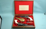 32468 CASED PAIR COLT BLACK POWDER 2ND GENERATION 3RD MODEL DRAGOON REVOLVERS CIRCA 1977. - 1 of 19
