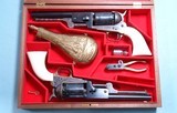 32468 CASED PAIR COLT BLACK POWDER 2ND GENERATION 3RD MODEL DRAGOON REVOLVERS CIRCA 1977. - 2 of 19