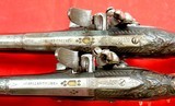 32900 PAIR OF FINE FRENCH FLINTLOCK KUBUR HOLSTER PISTOLS MADE FOR OTTOMAN TRADE, CIRCA 1770-80. - 3 of 14