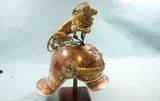 32915- SAXON PATTERN 1890 GARDE-REITER (HEAVY CAVALRY) DRESS HELMET W/ 1907 PATTERN LION. - 4 of 13
