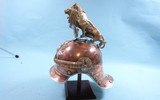 32915- SAXON PATTERN 1890 GARDE-REITER (HEAVY CAVALRY) DRESS HELMET W/ 1907 PATTERN LION. - 6 of 13