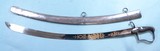 32917- GEORGE III BRITISH PATTERN 1796 LIGHT CAVALRY OFFICER’S SWORD AND SCABBARD MAKER SIGNED “HAWKES & CO./ 57 PICCADILLY, LONDON” CIRCA 1800.