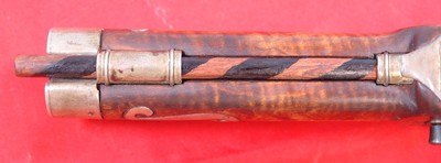 32696- HACKER MARTIN SIGNED FLINTLOCK VIRGINIA SILVER MOUNTED KENTUCKY STYLE PISTOL. - Image 6 of 10