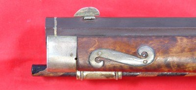 32696- HACKER MARTIN SIGNED FLINTLOCK VIRGINIA SILVER MOUNTED KENTUCKY STYLE PISTOL. - Image 5 of 10