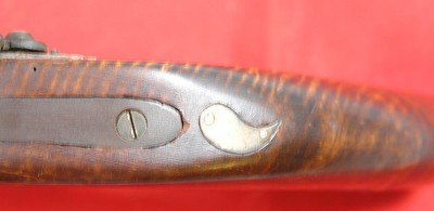 32696- HACKER MARTIN SIGNED FLINTLOCK VIRGINIA SILVER MOUNTED KENTUCKY STYLE PISTOL. - Image 10 of 10