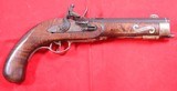 32696- HACKER MARTIN SIGNED FLINTLOCK VIRGINIA SILVER MOUNTED KENTUCKY STYLE PISTOL.