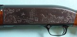 RARE WINCHESTER GRADE 5 FACTORY GAME SCENE FACTORY ENGRAVED MODEL 50 SEMI-AUTO 20 GA. SHOTGUN CA. 1958 W/2 SETS OF BARRELS AND A&F ORIG. LUGGAGE CASE - 6 of 12